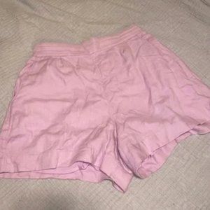 Abercrombie Pink Linen Shorts